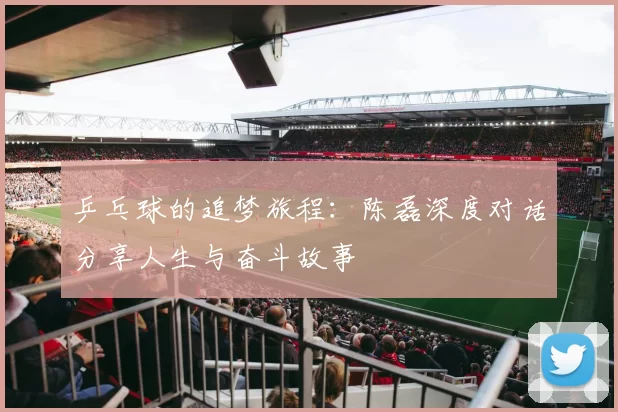 乒乓球的追梦旅程：陈磊深度对话分享人生与奋斗故事